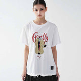 DISNEY CRUELLA DESIGNER PRINTING TOP_BLACK