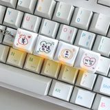 [withsome made] ラック • ウェルス • ヘルス LEDキーキャップキーリング (4 Keys)