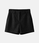 Leaf Wool High Shorts