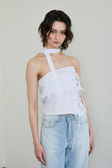 ELFIN SCARF TOP / WHITE