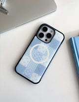 [MADE]ブルーパッチ ブラックエポキシ MagSafe iPhoneケース