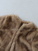 Big Pocket Half Fake Fur Jacket Coat