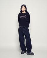 25FW TAPERED FIT WASHING DENIM PANTS BLACK