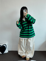 4000SOLD DENIM PINTUCK PANTS
