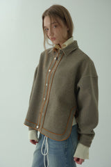 WOOL BLENDING ZIP-UP JACKET_BEIGE