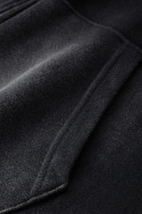 Vintage Spray-Dyed Zip Up Hoodie - Black