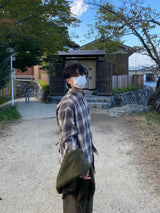 Sand Vintage Check Shirt 6C
