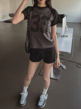 Memory Raglan Semi Crop Tee