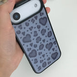 F.heart leopard case (navy)