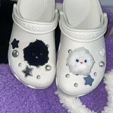 [made]fluffy monster shoes charm set 