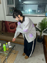 (2color) フラワーカーディガン