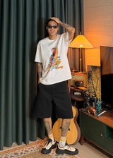 [ VirStyle Original ] INKKI Canvas Carpenter Shorts 4COLOR