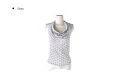Pinne Dot Drape Halter Sleeveless