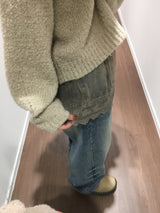 [MD Pick] ハイヤーVネックニット (3color)
