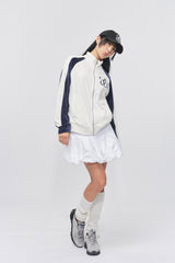 バルーンフィットコットンミニスカート White