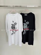 ローズレタリングフォーシーズンボクシー半袖Tシャツ
