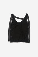 Sheer layered wrap sleeveless