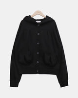 Lamin Pocket Hooded Cardigan