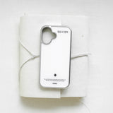 ラッキー&ハッピーバンパースマホケース (MagSafe)(シルバー)