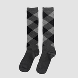 Argyle check pattern knee socks(3color)