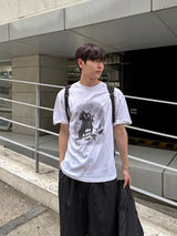 フィアーキャットハーフTシャツ