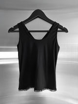 Pre-lace Trimmed Sleeveless