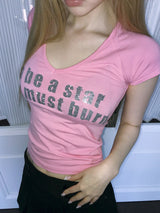 【limited price】keeps bling v-tee(5 color) 