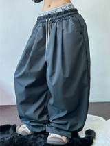 4000SOLD NYLON PINTUCK PANTS
