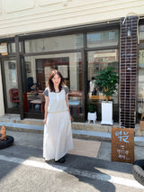 Dressy shirred skirt