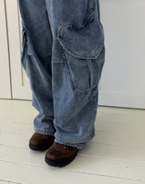 ハートカーゴデニムパンツ