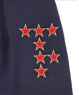 Star Lettering Patch Sweat Pants - Navy