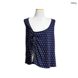 (3color) Dot Shirring Asymmetrical Vest