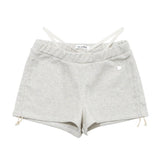 SHIRRING STRING MICROSHORTS_OATMEL