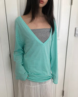 ヒューマディープVネック長袖Tシャツ