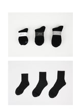 [5PACK] 1507 モノトラウザーハーフソックス_ブラック