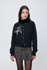 EIRIN WOOL CARDIGAN / CHARCOAL
