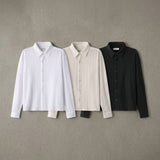 Striped Lace Long-Sleeve Shirt
