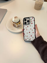 ストロベリーフラワーフォンケース(ivory)