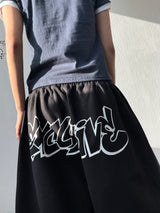 Hip Character Tattoo Lettering Bermuda Shorts 3color