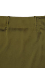 Olvera Satin Skirt [Olive]