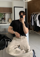 Hidden Air Mesh Muscle Fit Short Sleeve Ties