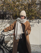 Kuma high neck maxi coat