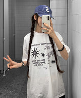 シンボルエフォートオーバーフィットTシャツ - 4COLOR