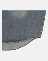 (UNISEX) Scratch Denim Shirts Jacket