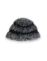  mix fur hat  (black mix)
