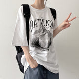 マウンテンボクシーフィットショートスリーブTシャツ