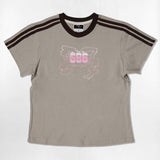 Liquid Ribbon Semi Crop T-Shirts - 6COLOR