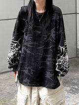 スパイダー カモ ロングスリーブ Tシャツ