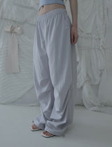 Slow Pintuck Nylon Pants