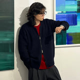 Usual 2way Knit Zip-up - 2COLOR